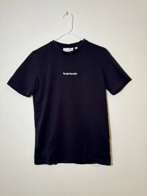 Camiseta fina Sergio Tacchini bordada negra/blanca para hombre talla pequeña Foto 1 de 3