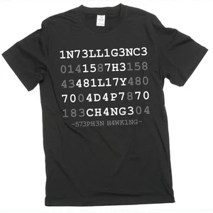 Men's Intelligence is the ability to adapt to change Tee shirt science geek Tee - Picture 1 of 13