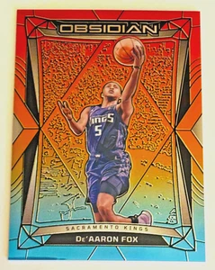 2023-24 Obsidian DE'AARON FOX Electric Etch International #158 Kings Spurs - Picture 1 of 2