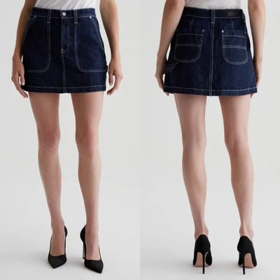 Minifalda utilitaria para mujer Adriano Goldschmied azul Jae talla 23 Foto 1 de 4