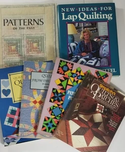 6 Vintage Quilting Book Lot Quilt Books -Folk Art-Fiber Arts- Granny Core - Picture 1 of 8