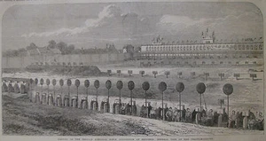 VER ASOCIACIÓN NACIONAL BELGA DE RIFLES EN BRUSELAS 1865 NOTICIAS ILUSTRADAS DE LONDRES - Imagen 1 de 2