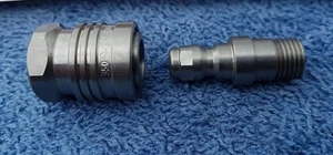 MINI 11.6MM PAIRSTAINLESS STEEL QUICK RELEASE COUPLING 350 BAR LANCE TURBO VARIO - Picture 1 of 12
