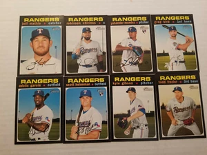 Juego base Topps Heritage & High Number Texas Rangers Master Team 2020 (22) con RC - Imagen 1 de 3