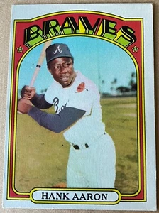 HANK AARON HOF 1972 TOPPS Card #299 EX-MT Condition - Picture 1 of 2