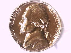 1958 Proof Jefferson Nickel PCGS PR 67 42455051 - Picture 1 of 3