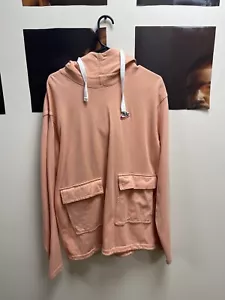 Nike Men’s Double Pocket Pullover Hoodie Size Large Salmon Color - Picture 1 of 6
