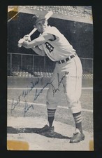 1950's J.D. McCarthy Postcard -RAY BOONE (Detroit Tigers) *AUTOGRAPHED* d.2004
