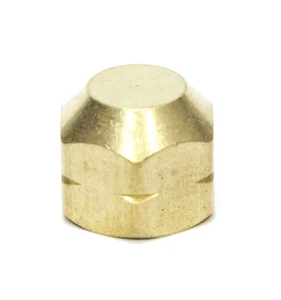 1/4 Female Npt Pipe End Cap Brass Fitting Fuel Air Water Oil Gas Vacuum 108-B - Picture 1 of 6