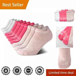 Premium Women's Athletic Low Cut Socks - 10 Pack with Cushion Comfort - Size 4-9 - Picture 1 of 9