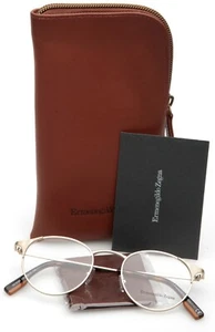 NEW Ermenegildo Zegna EZ5123 033 GOLD EYEGLASSES GLASSES FRAME 48-20-145mm Italy - Picture 1 of 12