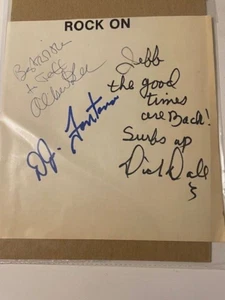 V.V RARE: Elvis' Drummer DJ Fontana HAND SIGNED AUTOGRAPH *AS NEW* +others - Picture 1 of 5