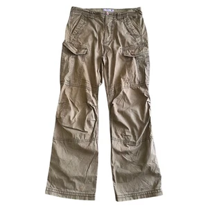 Fat Face Cargo Trousers Combat Utility Pockets Brown Pants Mens W34 L34 - Picture 1 of 9