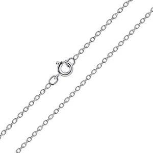 45cm Silver Cable Chain Necklace - 925 Sterling Silver - Picture 1 of 1