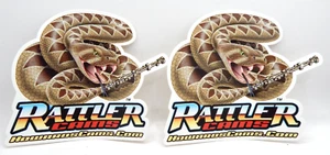 LOT OF 2 Howard Cams Rattler Racing Decal Sticker NHRA Drag Race NASCAR 5" - Picture 1 of 3
