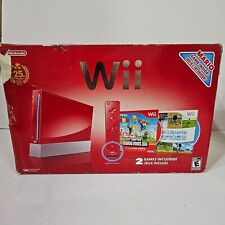 EMPTY BOX ONLY! Nintendo Wii Limited Edition Red 25th Anniversay