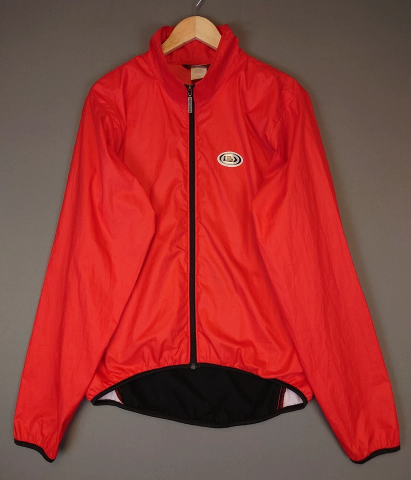 Chaqueta Louis Garneau de Colección Años 90 Cremallera Completa Roja Para Hombre Beige Etiquetada XL Se Ajusta a Grande Foto 1 de 4