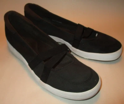 Grasshoppers Ortholite Cushion Womens 9M Black Fabric Mary Jane Slip on Flats - Изображение 1 из 4