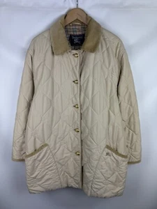 Burberrys Vintage Nova Check Lined Ladies “B” Monogram Quilted Jacket Size ~ XXL - Picture 1 of 20