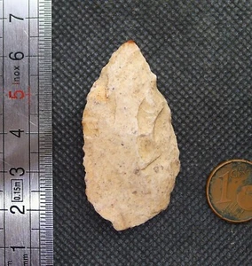 47mm Pointe Flèche Néolithique Paléolithique Ancien Mali Sahara Afrique SILEX - Imagen 1 de 2