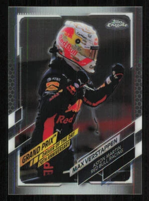 2021 Topps Chrome Formula 1 #167 Max Verstappen/Driver of the Day - Image 1 of 2