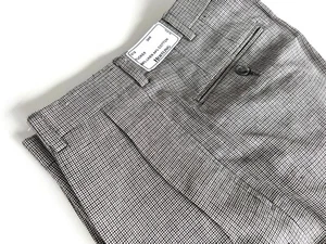 Neu mit Etikett Hertling Hose Leinen Baumwolle weiß schwarz braun Hahnentritt, Tucker 1212, 34 - Bild 1 von 8