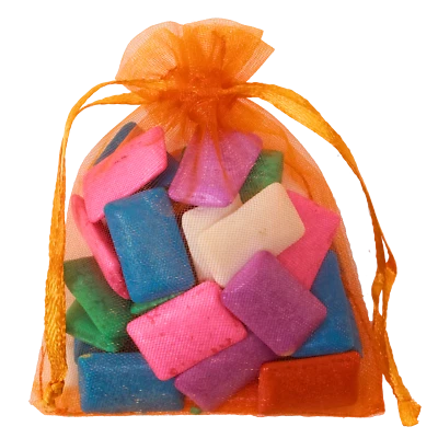 Bolsas de regalo de organza con cordón naranja bolsas para regalos de boda fiesta 20/50/100 Foto 1 de 4