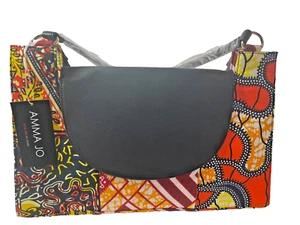 Amma Jo Womens Signature Handbag 3 Print Colors And Fabric African Cotton New - Picture 1 of 4