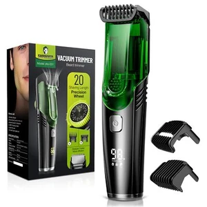 Recortadora de barba al vacío para hombre recortadora de bigote recargable con le... - Imagen 1 de 8