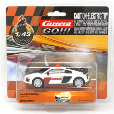 NUEVO Coche de seguridad Carrera Audi R8 V10 Plus con luces coche ranura 1/43 Foto 1 de 2