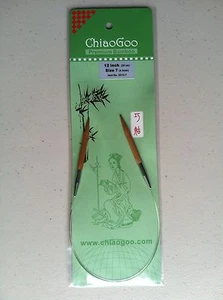 Agujas de tejer circulares ChiaoGoo 12 pulgadas Moso bambú - pátina oscura MPN 2012 - Imagen 1 de 3