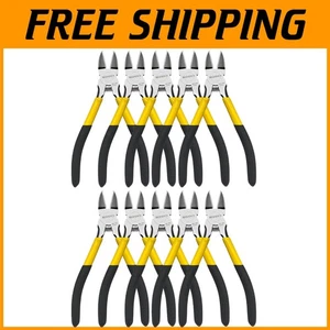 Professional 6.5" Wire Cutters 10-Pack - High Carbon Steel - Picture 1 of 11