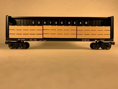 LIONEL 6-16399, WESTERN PACIFIC I-BEAM FLAT CAR w/LUMBER LOAD, OB (1994) - Image 1 of 4