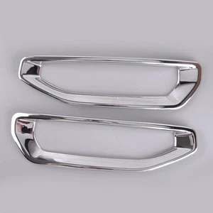 Trim Molding Modification Front Bumper Fog Light Lamp Cover 1 Pair & - Picture 1 of 7