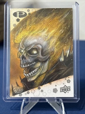 2021 Upper Deck Marvel Premier sketch Ghost Rider by Mohammad Jilani 1/1  AP - Image 1 of 3
