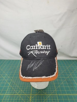 全新带标签 签名 Carhartt 赛车帽 黑色 可调 男式 NASCAR 17 Matt Kenseth  — 第 1/4 张图片