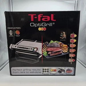 T-Fal OptiGrill Griglia Elettrica da Interno con Ricettario GC702D53 - Foto 1 di 13