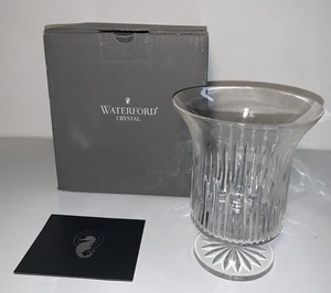 Waterford Crystal CARINA HURRICANE Candleholder Vase 6.25” RARE PIECE - Picture 1 of 5