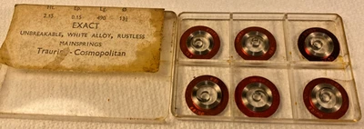 Waltham Size 12/s 2224 White Alloy EXACT Pocket Watch Mainsprings Lot #55 NOS - Image 1 of 4