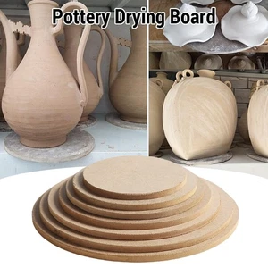 Pottery Board Wood Fiber Ceramic Turntable Board Sculpture Balanced Tray Plate - Picture 1 of 9