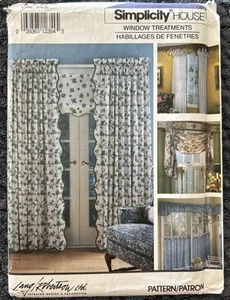 CRAFTS UNCUT SIMPLICITY 7759 SEWING PATTERN DRAPERY VALANCE CURTAINS DRAPES SWAG - Picture 1 of 2