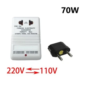 Convertisseur de tension polyvalent 110V120V à 220V240V transformateur 70W pour - Picture 1 of 12