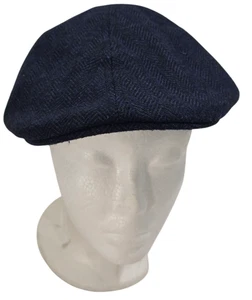 Gorra de cuero Wilson para hombre azul marino espiga pico de pato mezcla de lana talla L/XL - Imagen 1 de 12