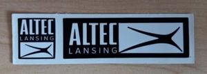 Altec Lansing Two-piece Sticker 3.125"x1" and 1"x 0.875" - Picture 1 of 1