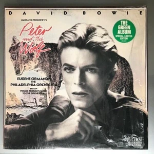 David Bowie Narrates Prokofiev....Peter And The Wolf GREEN Vinyl USA 1978 - Picture 1 of 2