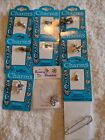 Lot Of 9 Pewter Charms 1 Pewter Charm Holder