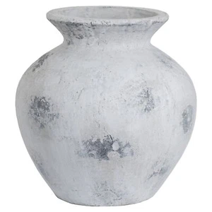 Downton Large Antique White Vase Stone Ceramic Gifts & Accessories - Picture 1 of 3