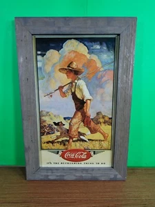 Rare Coca-Cola Archives N.C Wyeth Going Fishing Print from 1990. 17×11.5 in (SU) - Picture 1 of 5