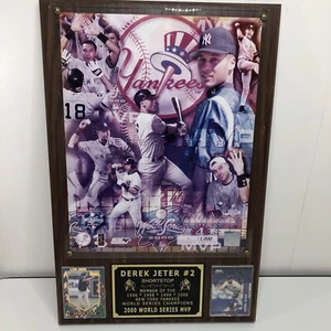 Derek Jeter Captain Shortstop #2 Plaque World Series Limited Edition NY Yankees - Picture 1 of 6
