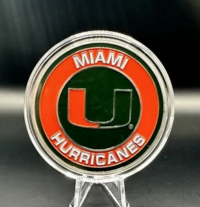 One (1) 55mm miami hurricane challenge Coin Sealed In Plastic Capsule - Picture 1 of 6